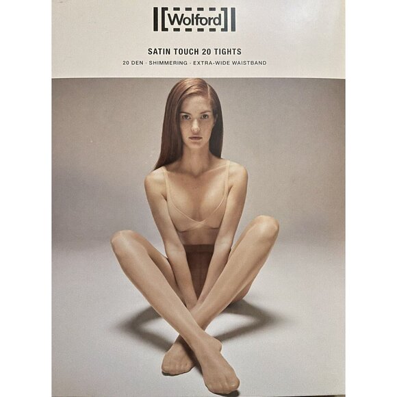 Wolford Satin Touch 20 Tights Color: Black Size: Extra Large 14776 - Picture 2 of 2